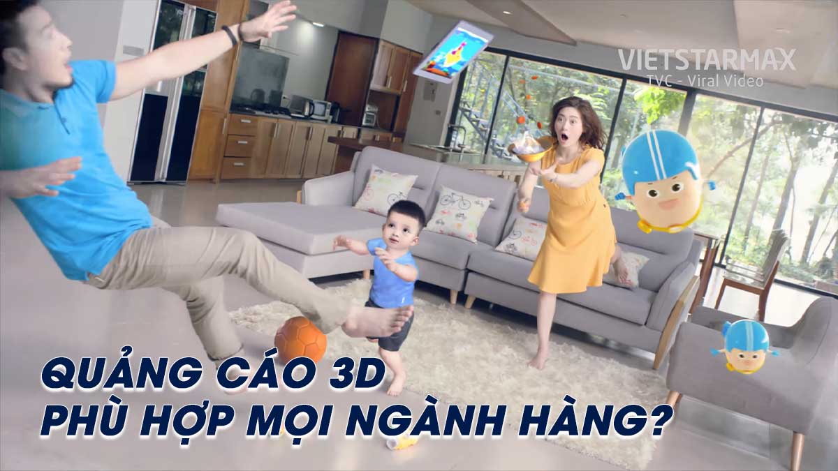 Phim quảng cáo 3D – Cách PR phù hợp với mọi ngành hàng